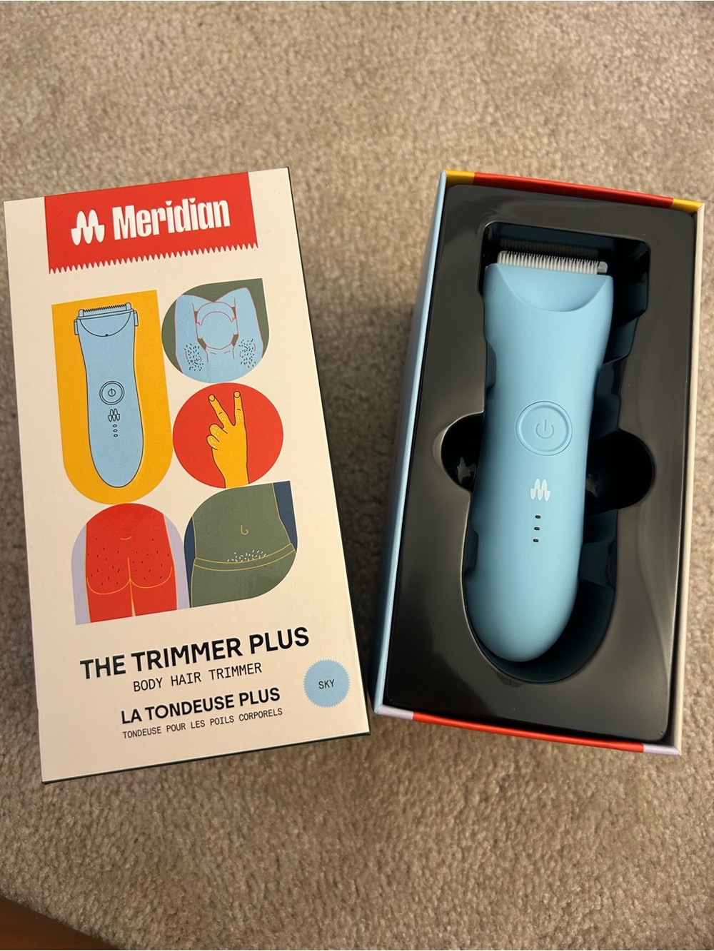 The Trimmer Plus - Sky Blue Body Hair Trimmer